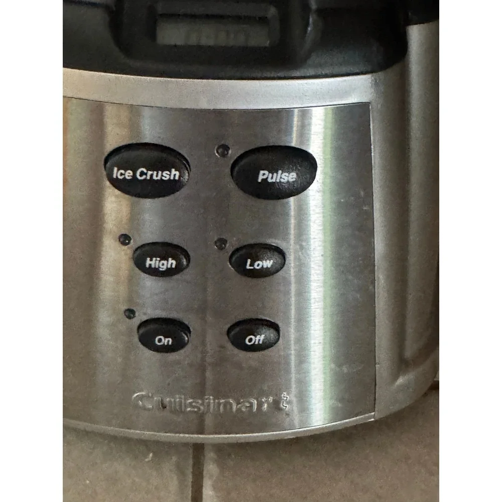 Cuisinart Blender CBT-500 600W Ice Crush Pulse High Low Settings Silver